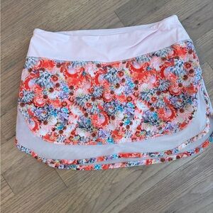 Lululemon Athletica Floral Mini Skirt